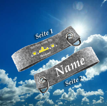 Filzanhänger Personalisiert